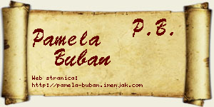 Pamela Buban vizit kartica